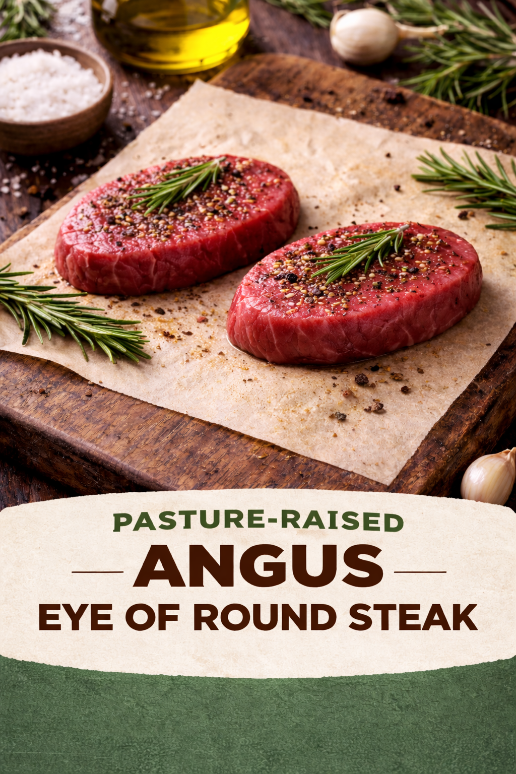 Pasture-Raised Angus Eye of Round Steak